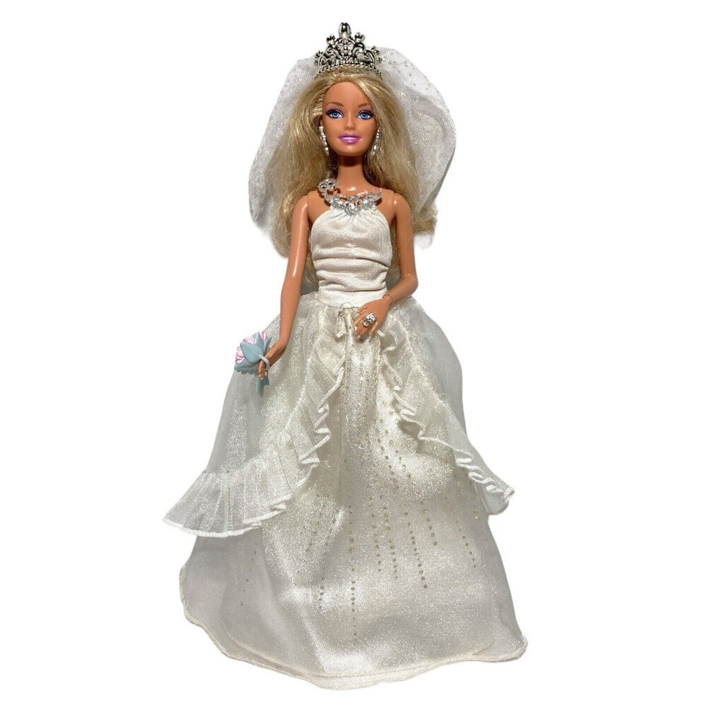 Barbie Princess Bride Doll Jointed #T7365 Blond 2011 w/Substitutions *Read Below